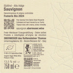 Sauvignon-Fumeris-Bio-2024 Rückseite Etikett
